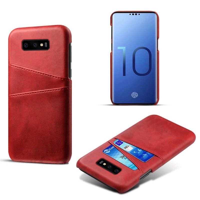 Case Hoesje Samsung Galaxy S10e Grijs Zwart Telefoonhoesje Kaarthouder