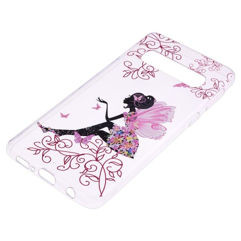 Case Hoesje Samsung Galaxy S10e Telefoonhoesje Transparante Bloemenfee