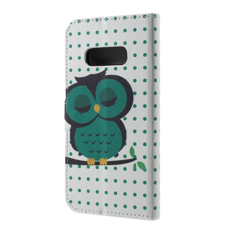 Cover Folio-hoesje Samsung Galaxy S10e Telefoonhoesje Slapende Uil