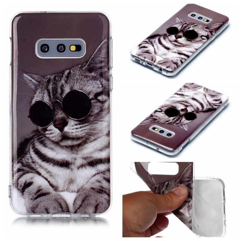 Cover Hoesje Samsung Galaxy S10e Telefoonhoesje Kat Wees Cool