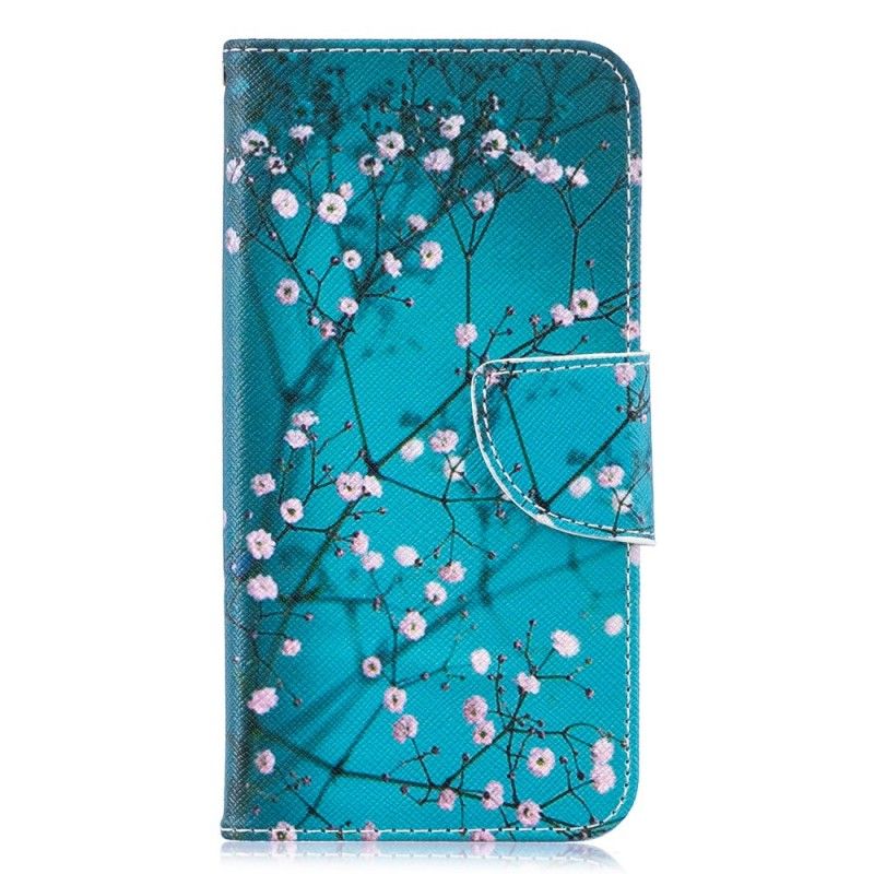 Flip Case Leren Samsung Galaxy S10e Bloeiende Boom