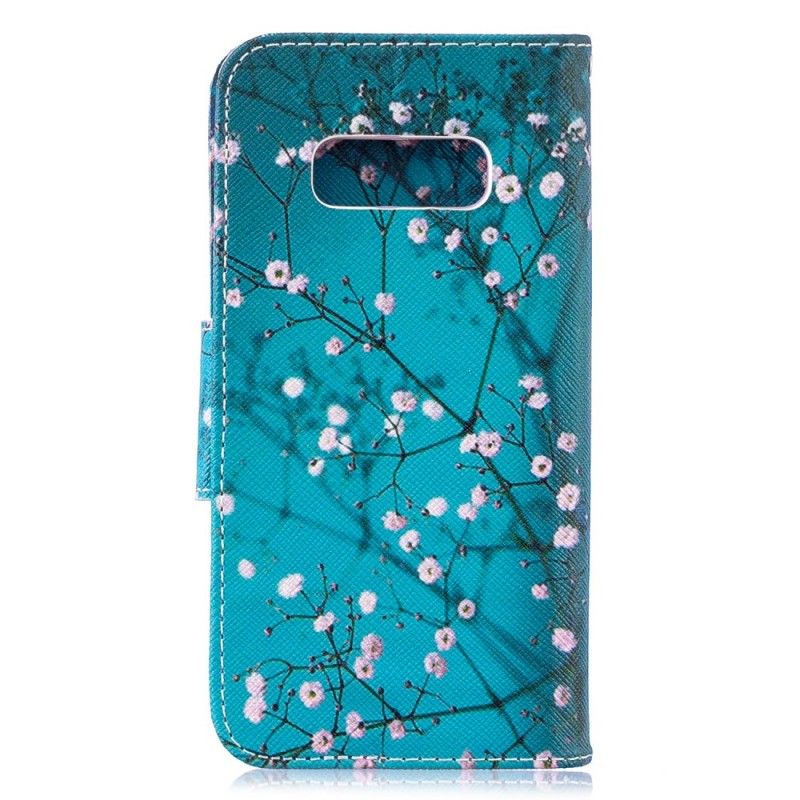 Flip Case Leren Samsung Galaxy S10e Bloeiende Boom