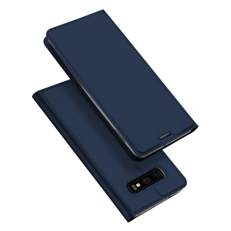 Folio-hoesje Samsung Galaxy S10e Marineblauw Zwart Eerste Klas Serie