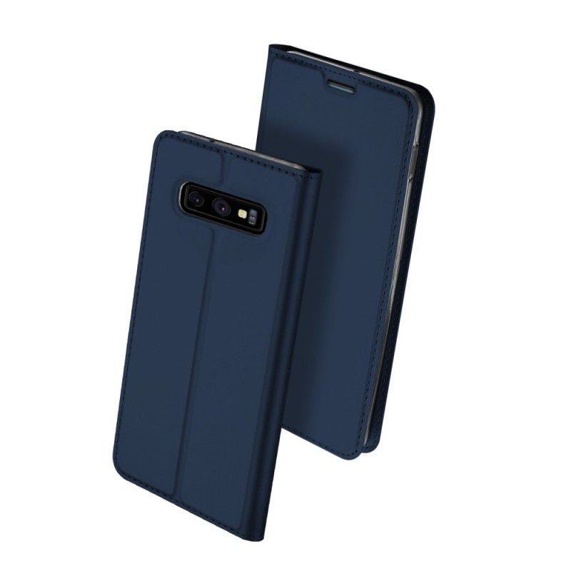 Folio-hoesje Samsung Galaxy S10e Marineblauw Zwart Eerste Klas Serie