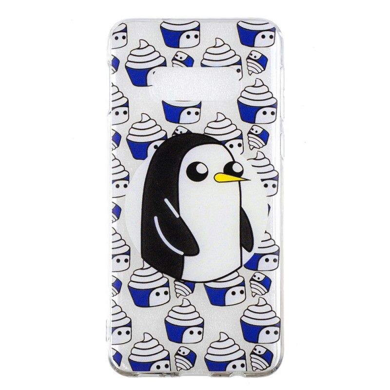 Hoesje Samsung Galaxy S10e Transparante Pinguïns