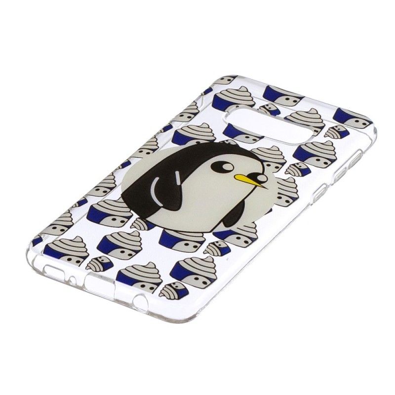 Hoesje Samsung Galaxy S10e Transparante Pinguïns