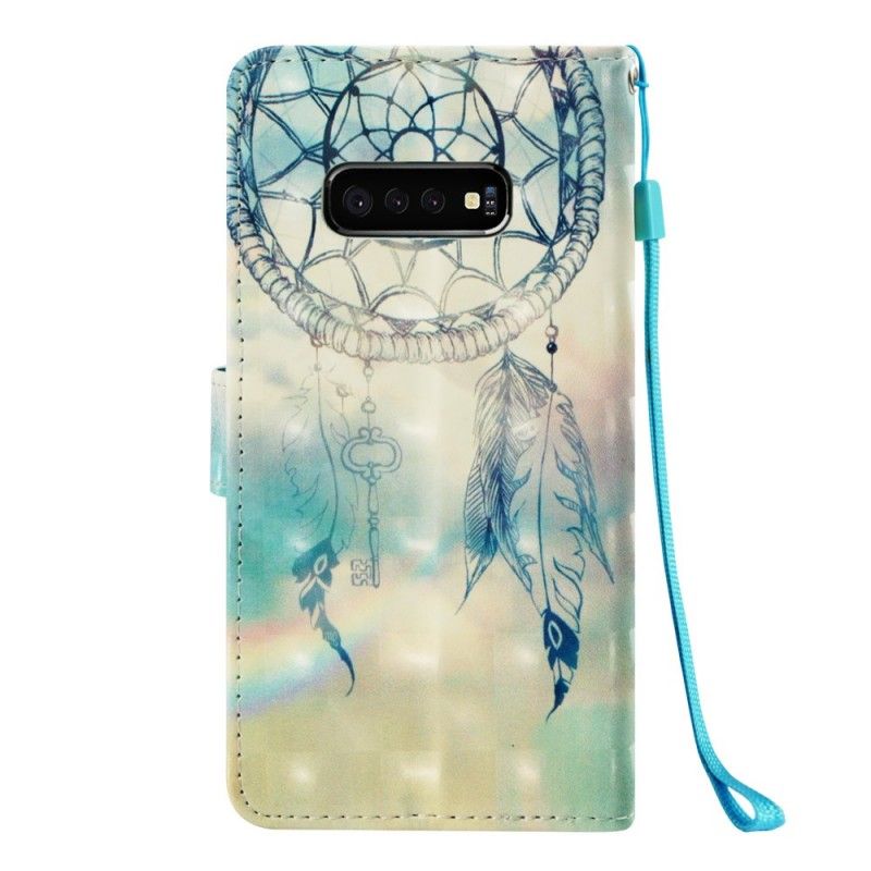 Leren Hoesje voor Samsung Galaxy S10e Aquarel Dromenvanger