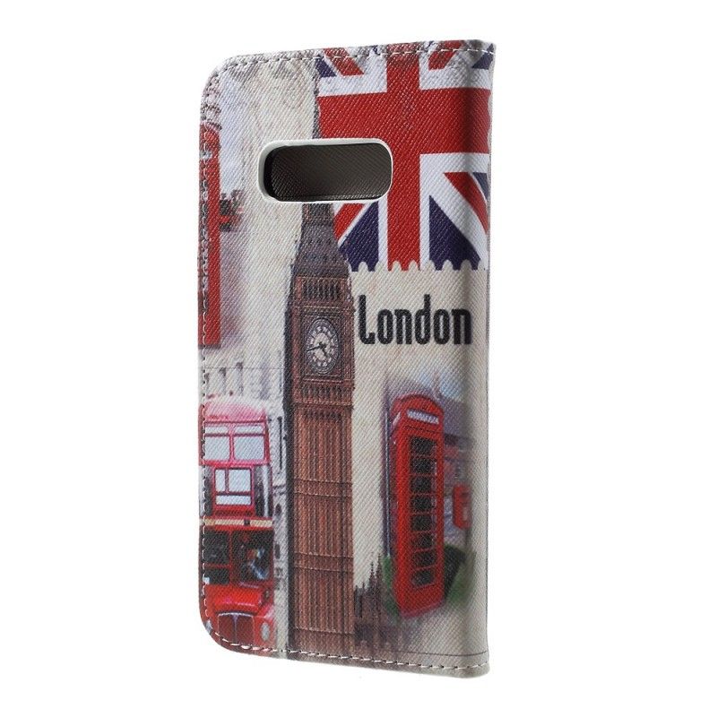 Leren Hoesje voor Samsung Galaxy S10e Leven In Londen