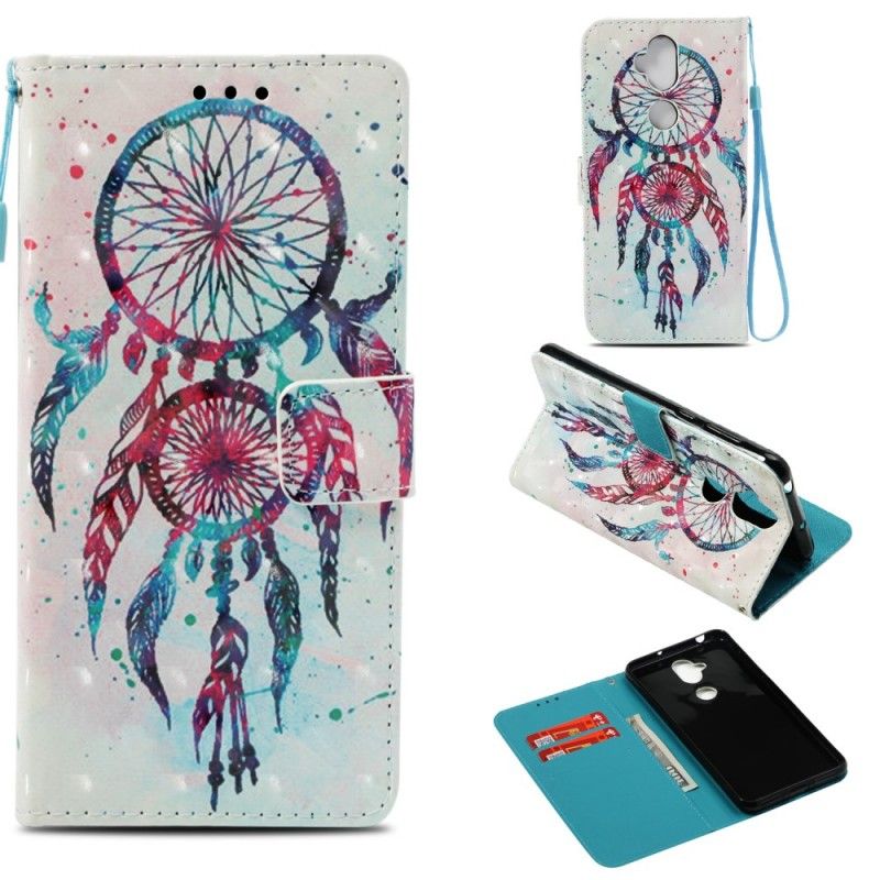 Leren Hoesje Asus ZenFone 5 Lite Telefoonhoesje Aquarel Dromenvanger