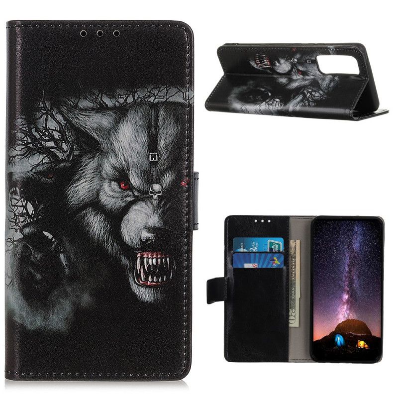 Leren Hoesje voor Realme 7 Weerwolf