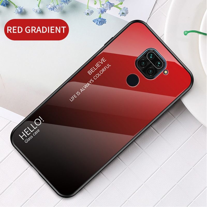 Case Hoesje Xiaomi Redmi Note 9 Wit Zwart Telefoonhoesje Hallo Gehard Glas