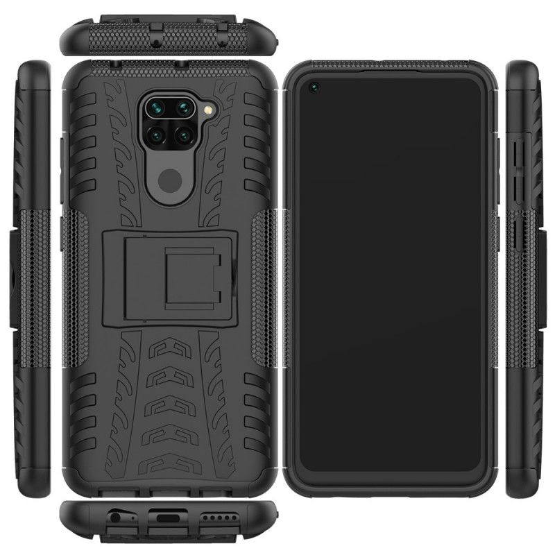 Case Hoesje Xiaomi Redmi Note 9 Wit Zwart Telefoonhoesje Ultrabestendig