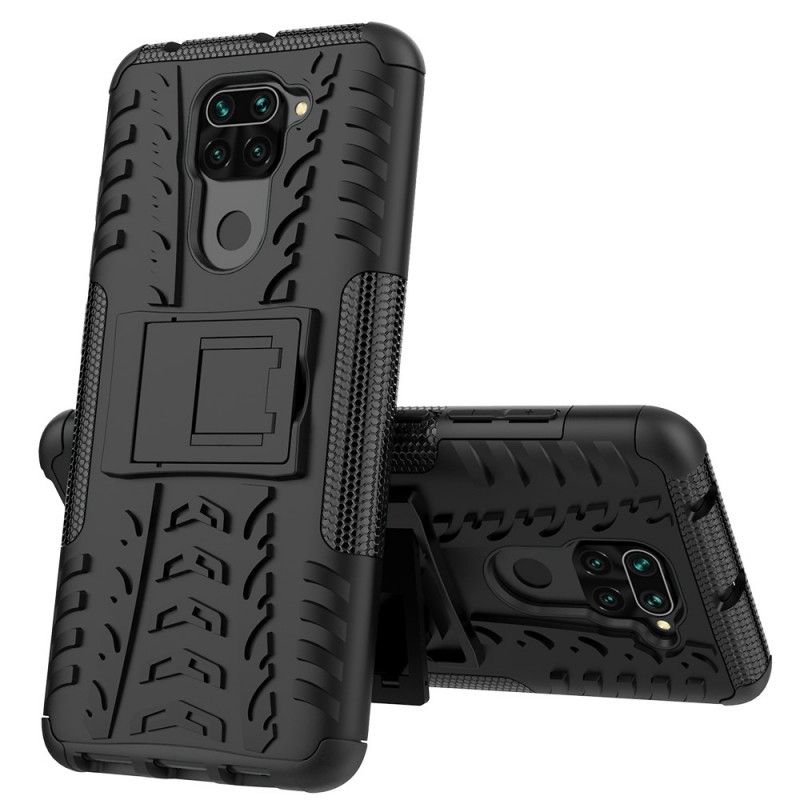 Case Hoesje Xiaomi Redmi Note 9 Wit Zwart Telefoonhoesje Ultrabestendig