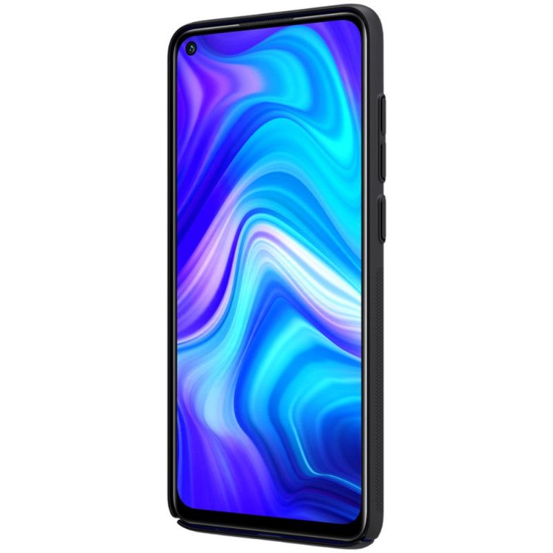 Hoesje voor Xiaomi Redmi Note 9 Zwart Stijve Frosted Nillkin