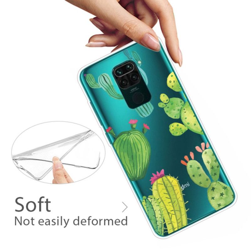 Hoesje Xiaomi Redmi Note 9 Aquarel Cactus