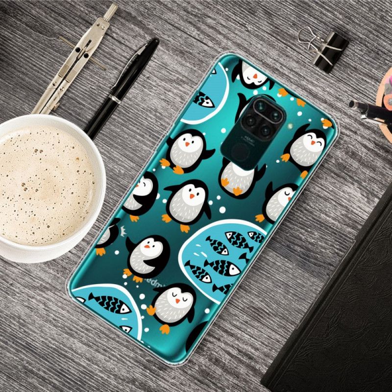 Hoesje Xiaomi Redmi Note 9 Pinguïns En Vissen
