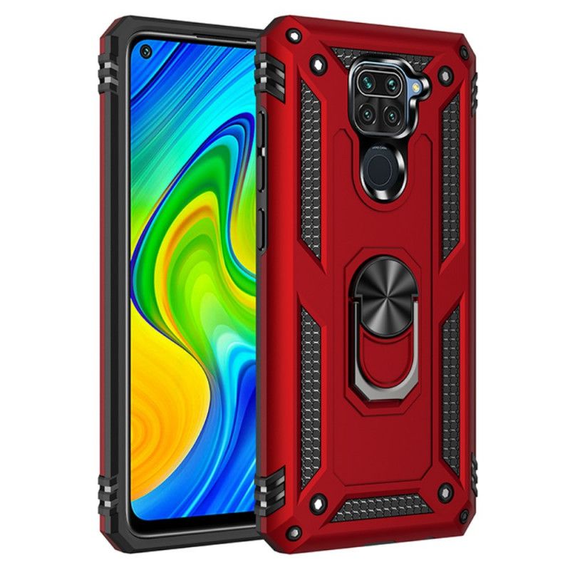 Hoesje Xiaomi Redmi Note 9 Rood Zwart Premium Ring