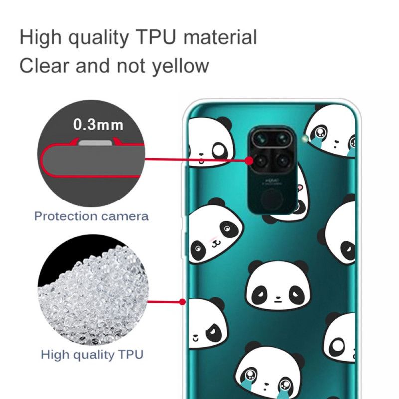 Hoesje Xiaomi Redmi Note 9 Sentimentele Panda'S