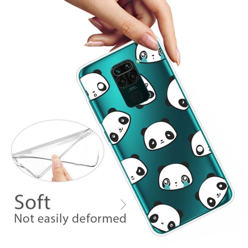 Hoesje Xiaomi Redmi Note 9 Sentimentele Panda'S