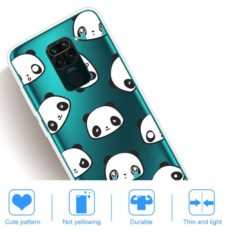 Hoesje Xiaomi Redmi Note 9 Sentimentele Panda'S