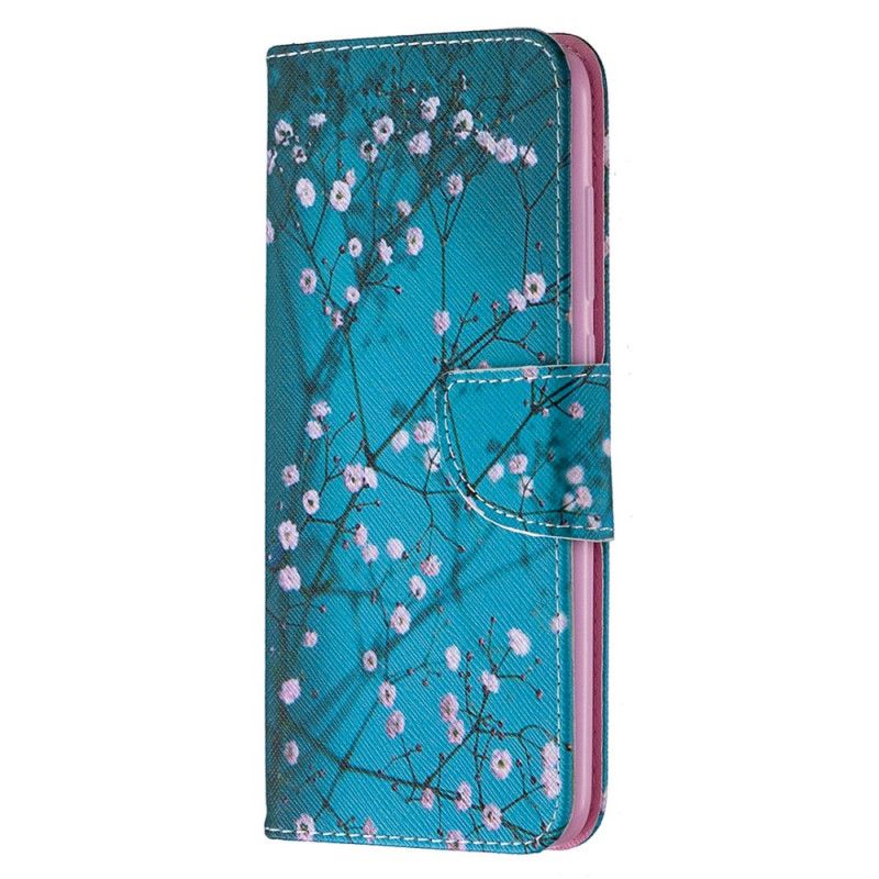 Leren Hoesje voor Xiaomi Redmi Note 9 Bloeiende Boom