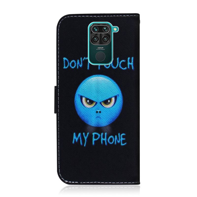 Leren Hoesje voor Xiaomi Redmi Note 9 Emoji-Telefoon