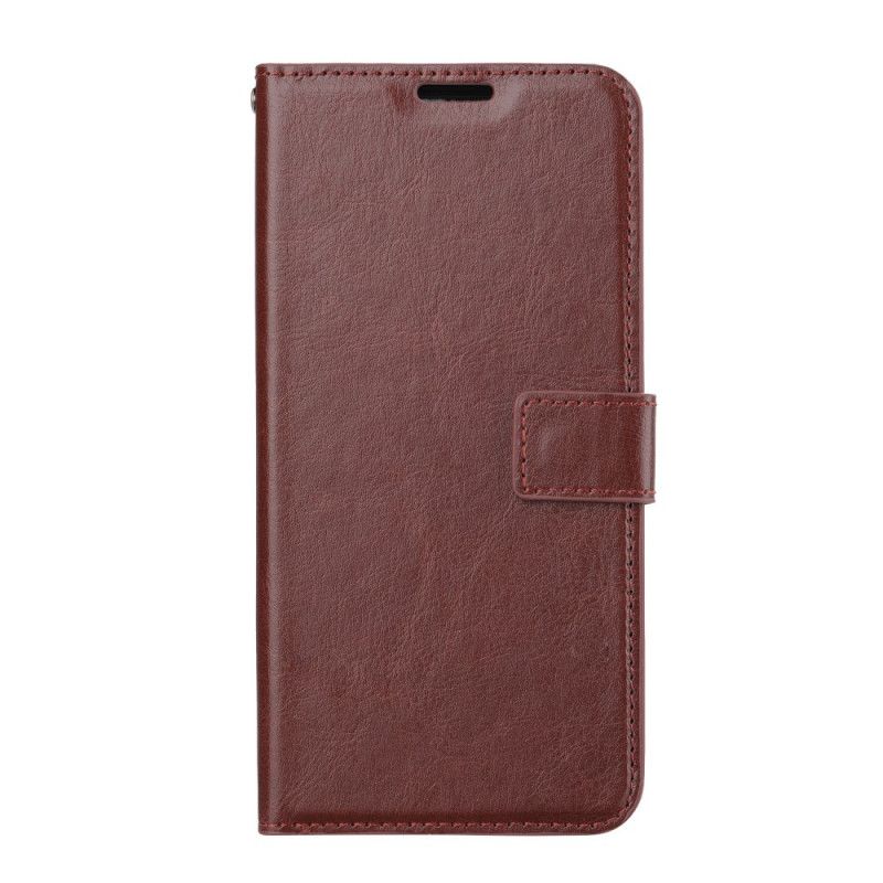 Leren Hoesje Xiaomi Redmi Note 9 Rood Zwart Extreem Slank Leereffect