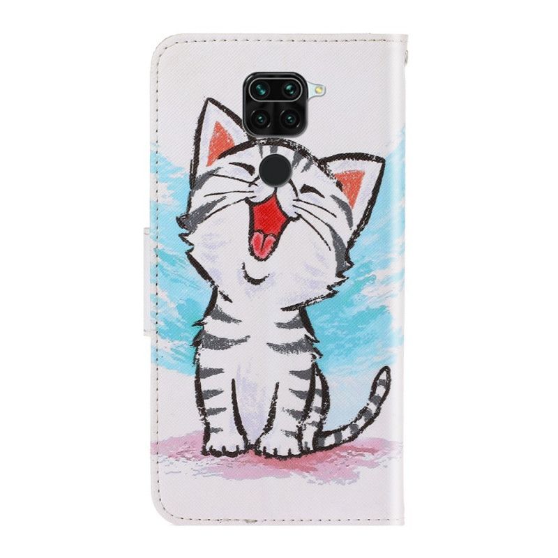 Leren Hoesje Xiaomi Redmi Note 9 String Kitten