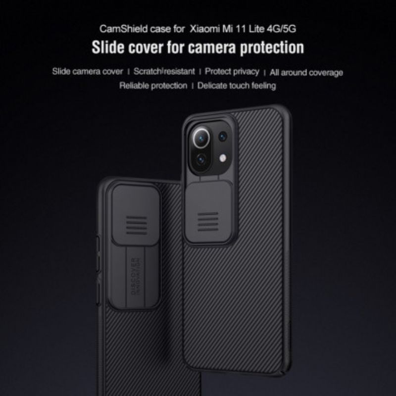 Cover Hoesje Xiaomi Mi 11 Lite 5g Ne / Mi 11 Lite 4g / 5g Telefoonhoesje Nokkenschild Nillkin