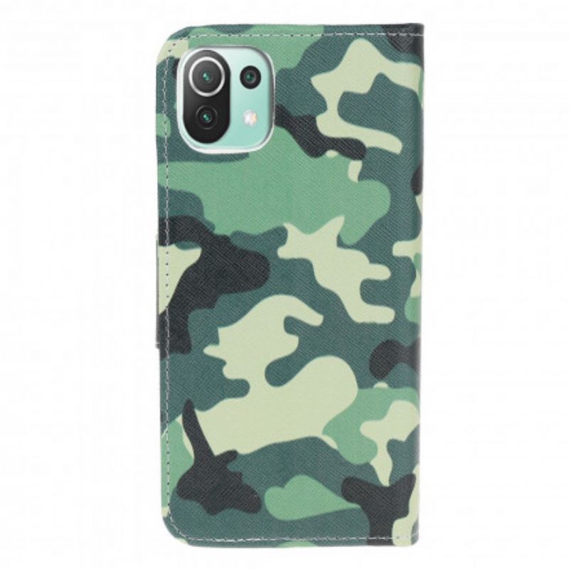 Folio-hoesje Xiaomi Mi 11 Lite 5g Ne / Mi 11 Lite 4g / 5g Telefoonhoesje Camouflage