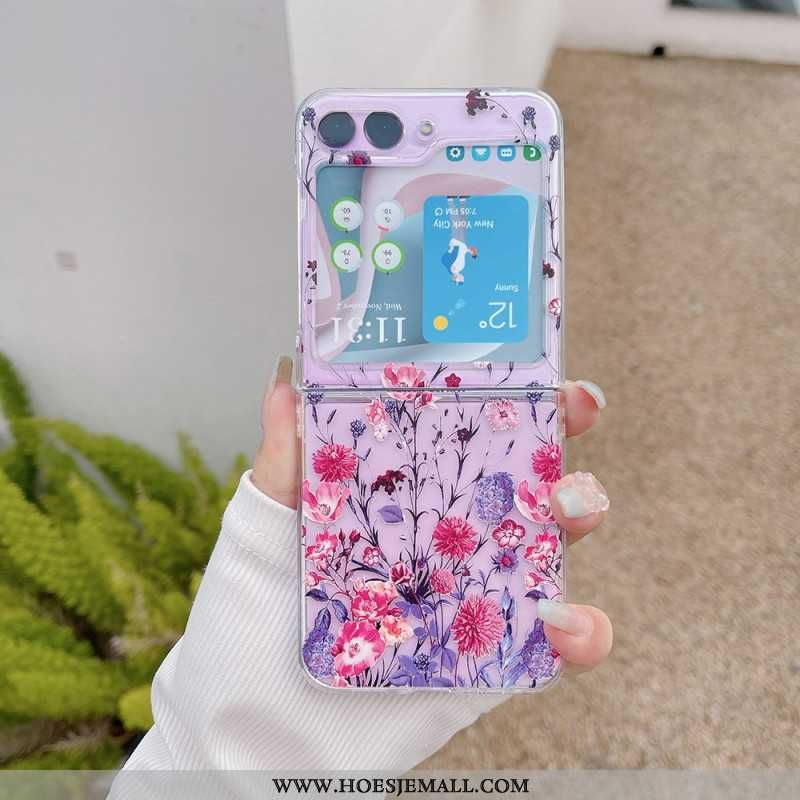 Case Hoesje Samsung Galaxy Z Flip 5 Telefoonhoesje Transparant Bloemrijk