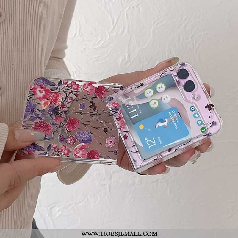 Case Hoesje Samsung Galaxy Z Flip 5 Telefoonhoesje Transparant Bloemrijk