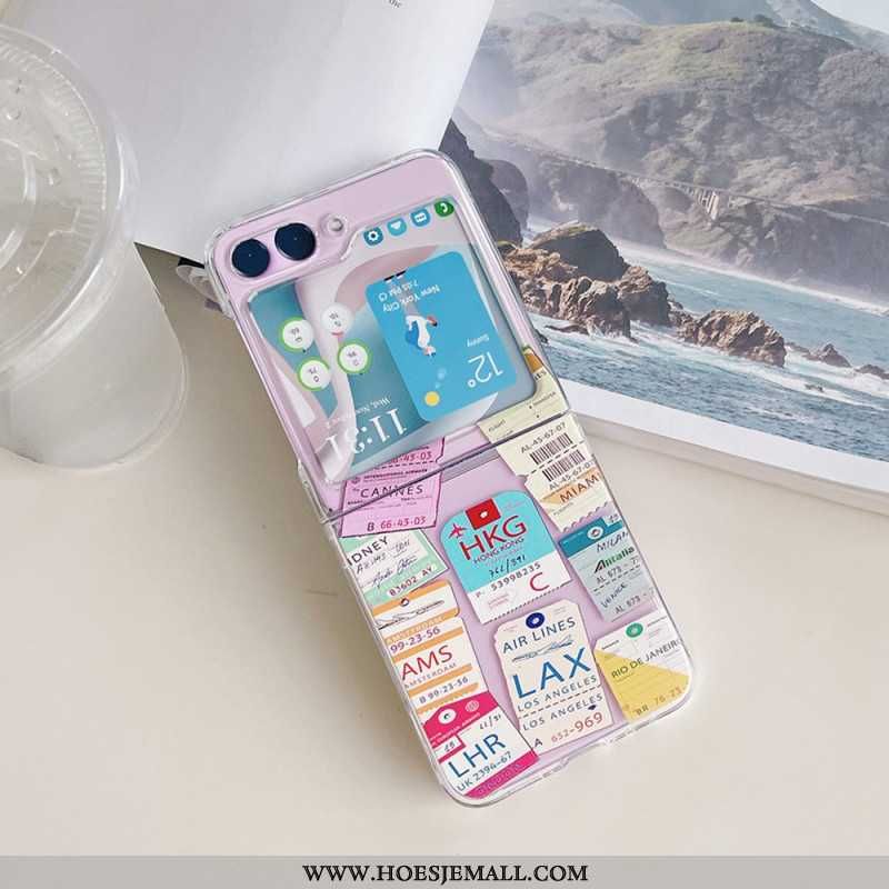 Case Hoesje Samsung Galaxy Z Flip 5 Telefoonhoesje Transparant Reizen