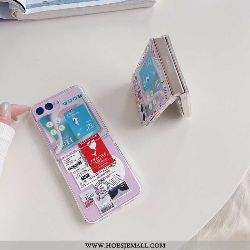 Case Hoesje Samsung Galaxy Z Flip 5 Telefoonhoesje Transparant Reizen