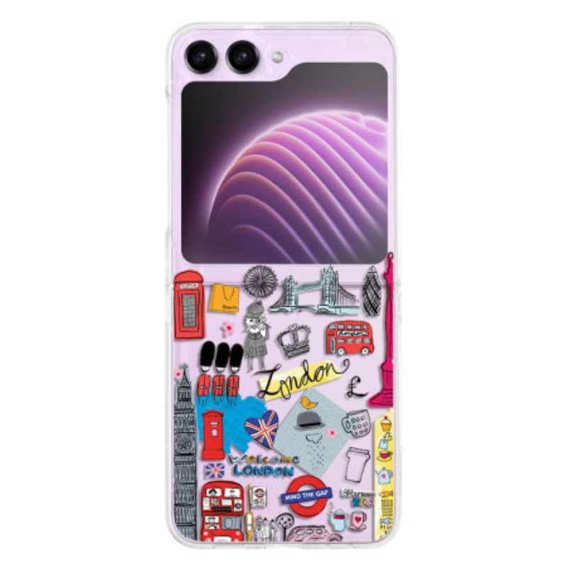 Hoesje Samsung Galaxy Z Flip 5 Transparant Londen