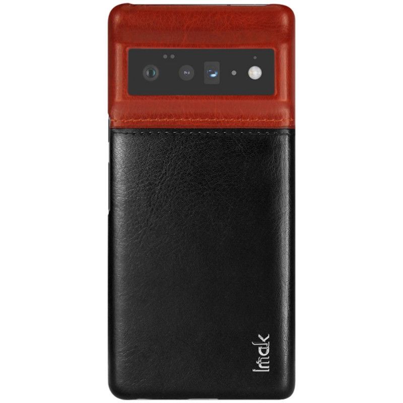 Case Hoesje Google Pixel 6 Pro Telefoonhoesje Imak Ruiyi-serie Leereffect