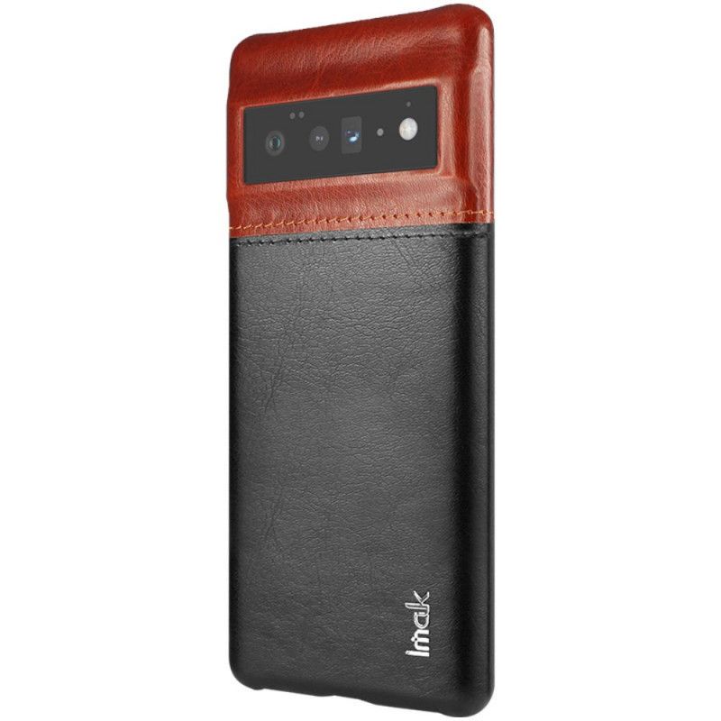 Case Hoesje Google Pixel 6 Pro Telefoonhoesje Imak Ruiyi-serie Leereffect