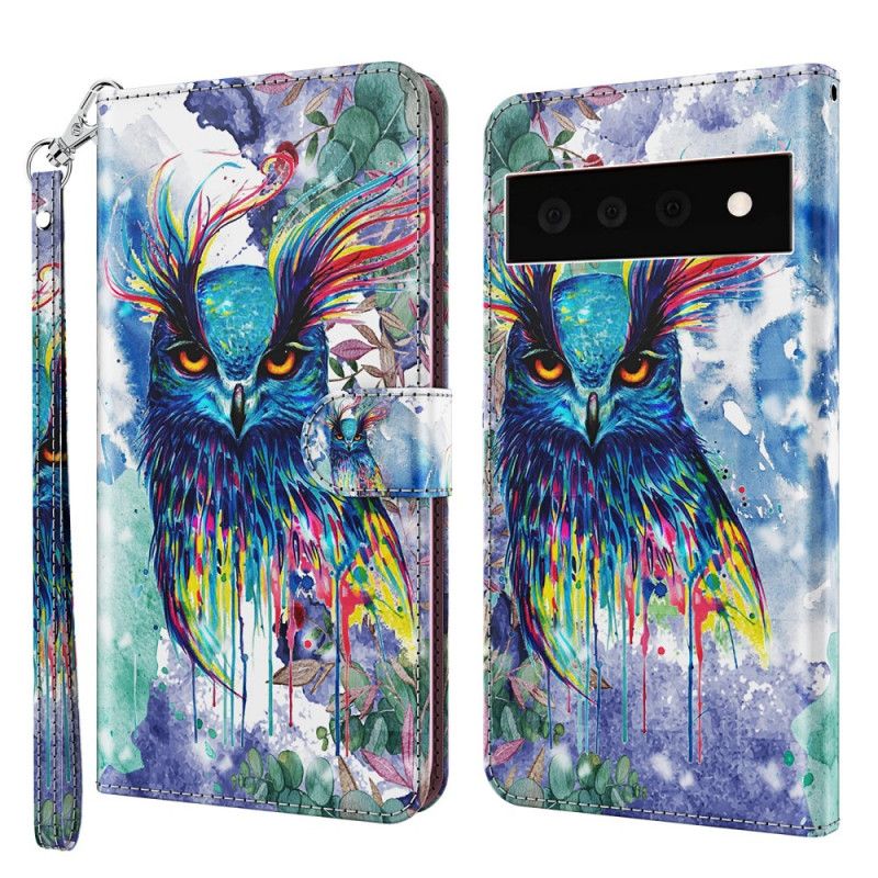 Folio-hoesje Google Pixel 6 Pro Aquarel Vogel