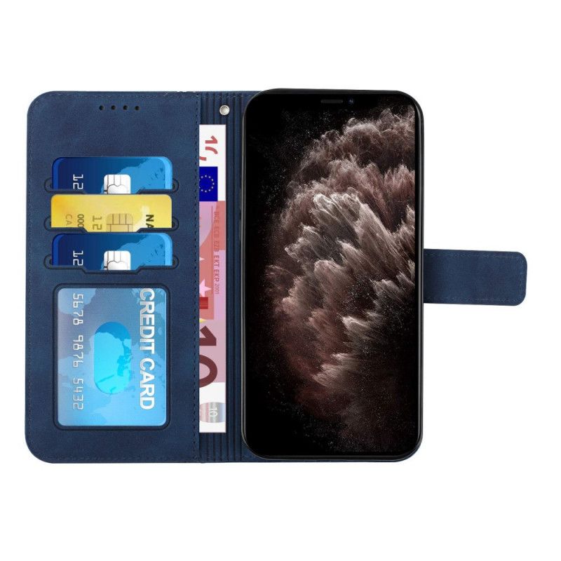 Folio-hoesje Google Pixel 6 Pro Telefoonhoesje Glimlach Met Lanyard