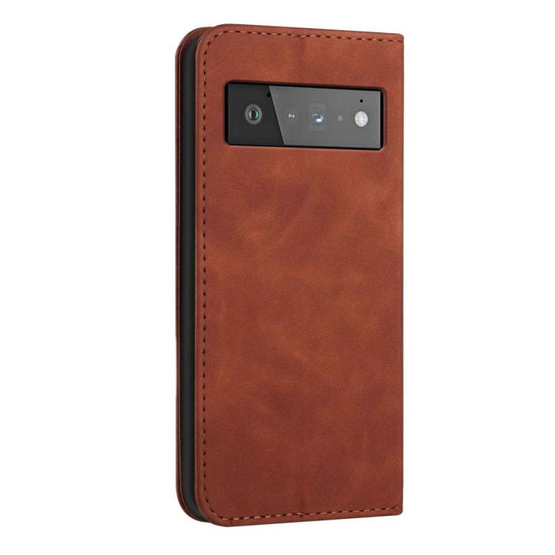 Folio-hoesje Google Pixel 6 Pro Telefoonhoesje Style Leder S-design