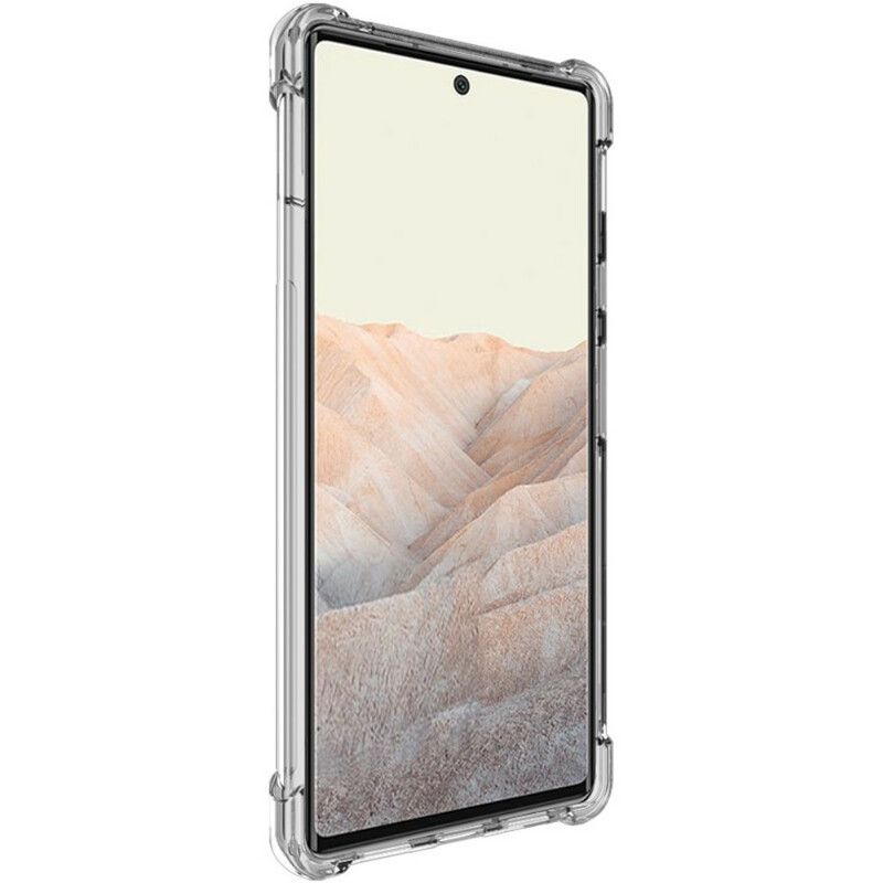 Hoesje Google Pixel 6 Pro Transparante Zijdeachtige Imak Bescherming Hoesje