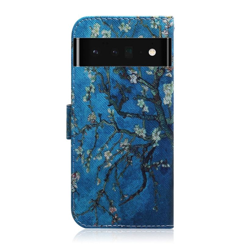 Leren Hoesje Google Pixel 6 Pro Bloeiende Boomtak