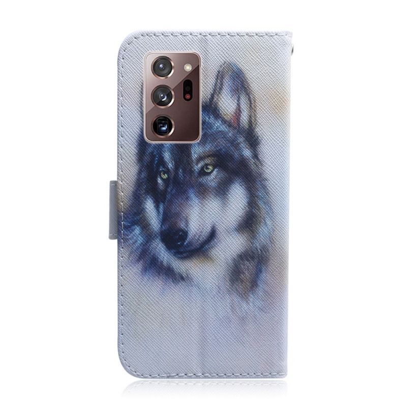 Bescherming Hoesje Samsung Galaxy Note 20 Ultra Telefoonhoesje Blik Van Een Hond