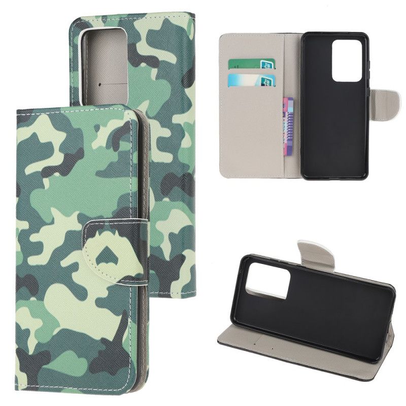 Bescherming Hoesje Samsung Galaxy Note 20 Ultra Telefoonhoesje Militaire Camouflage