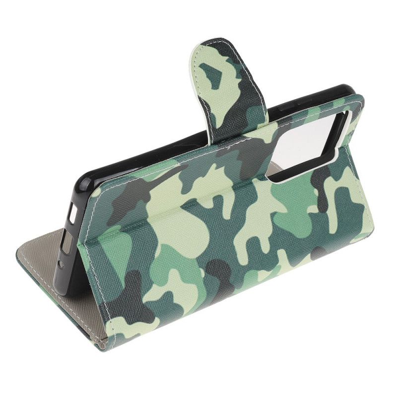 Bescherming Hoesje Samsung Galaxy Note 20 Ultra Telefoonhoesje Militaire Camouflage