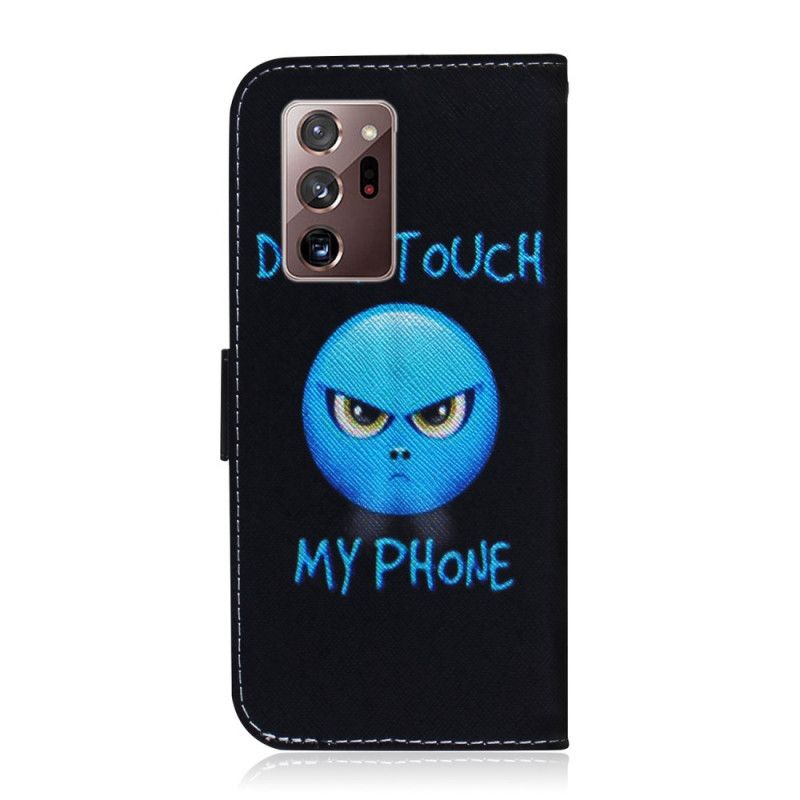 Cover Folio-hoesje Samsung Galaxy Note 20 Ultra Telefoonhoesje Emoji-Telefoon