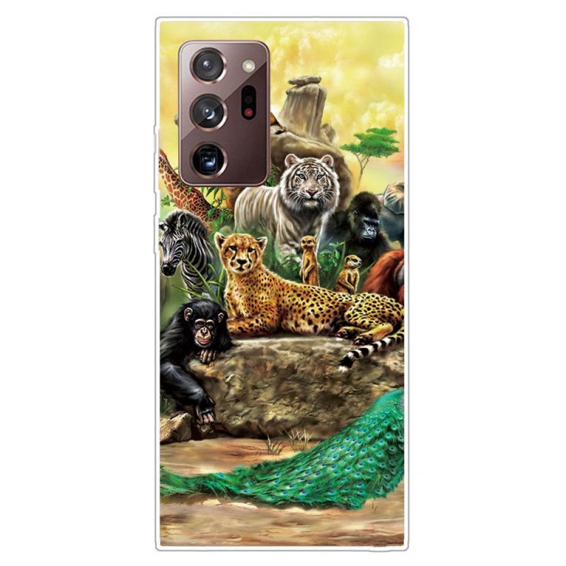 Cover Hoesje Samsung Galaxy Note 20 Ultra Telefoonhoesje Safaridieren