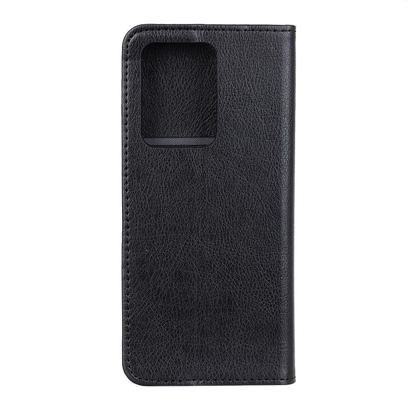 Folio-hoesje voor Samsung Galaxy Note 20 Ultra Rood Zwart Split Lychee Leer