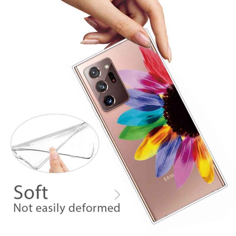 Hoesje Samsung Galaxy Note 20 Ultra Gekleurde Bloem