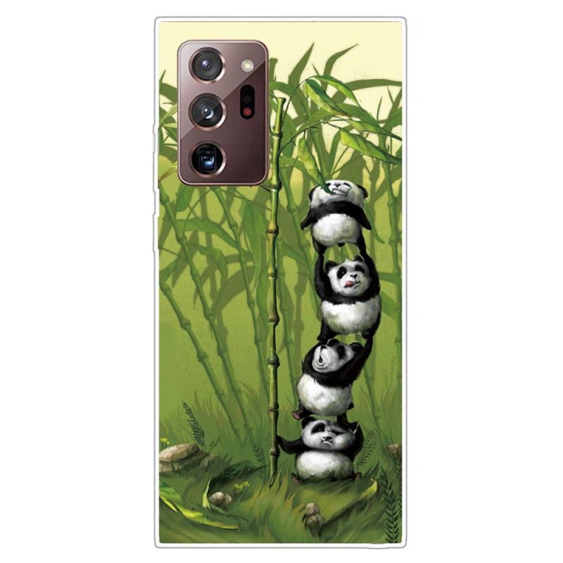 Hoesje voor Samsung Galaxy Note 20 Ultra Stapel Panda'S